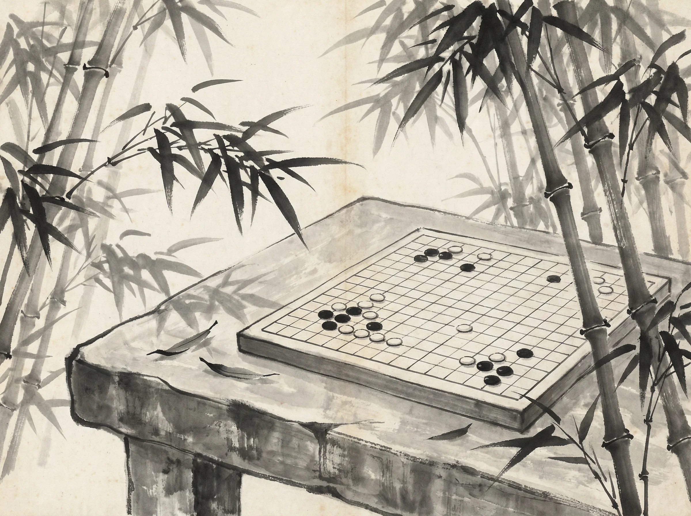 竹林棋盘上的 开元棋牌 经典布局